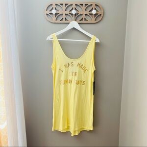 Wildfox 'I Was Made For Sunny Days' Swim Coverup Yellow Sz Small